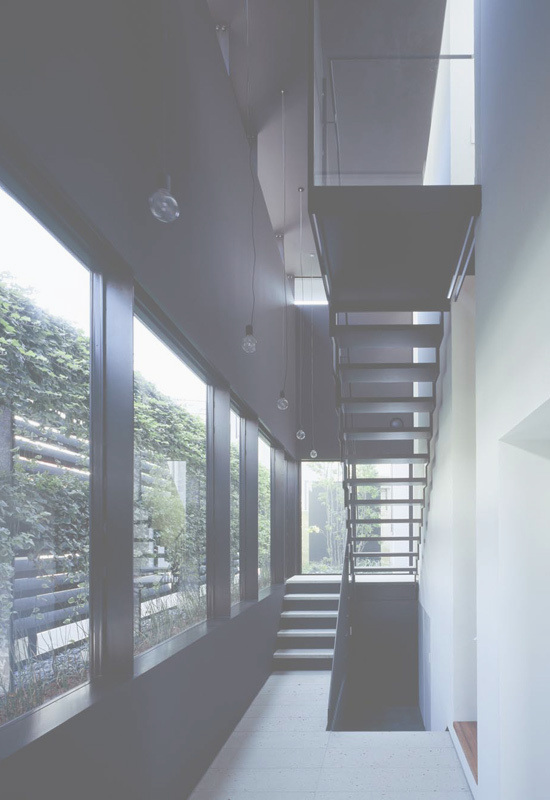 スキマのある家共用玄関